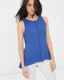 Blue Hi-lo Top