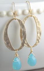 Gold + Turquoise Earrings